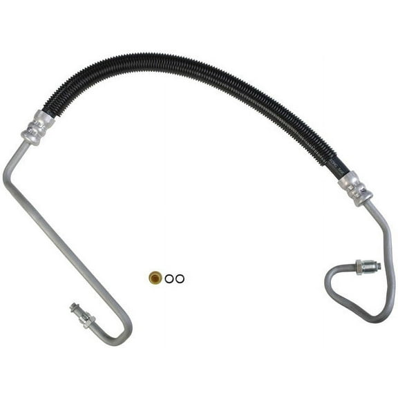 Hydroboost To Gear Power Steering Pressure Line Hose Assembly - Compatible with 2001 - 2010 Chevy Silverado 2500 HD 2002 2003 2004 2005 2006 2007 2008 2009