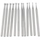 thumbnail image 1 of 12 Pcs Open Mouth Cup Burr - 3/32In Shank Open Mouth Cup Shape Wire Rounder Bits Jewelry Setting Lap, 1 of 5