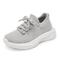 thumbnail image 7 of enyan Little Boys Girls Soft Strap Mesh Jogger Athletic Sneakers (Little Kid/Big Kid) Light Gray,4, 7 of 7