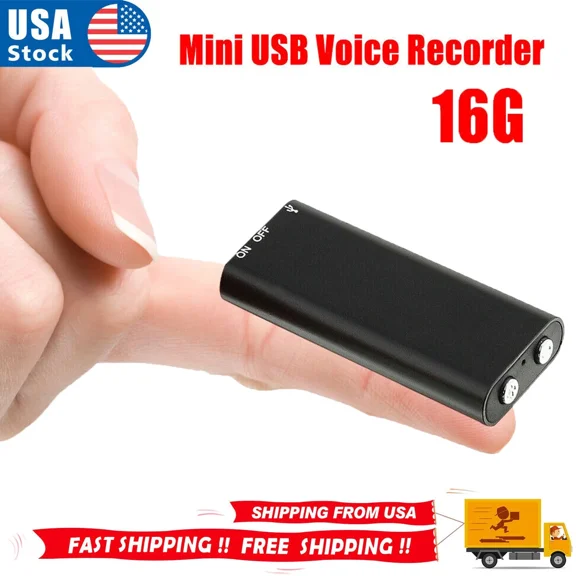 Lot Mini Spy Audio Recorder Voice Activated Office Listening Device 96Hours 16GB