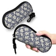 thumbnail image 5 of Zufioo Lilies Flowers Print Sunglasses Case Tactical Zipper Sunglasses Carrying Case for Men Women, 5 of 6