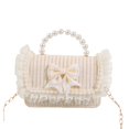thumbnail image 3 of xiaxaixu Ladies Simple Bowknot Straw Bag Portable Dual-purpose Holiday Photo Versatile Messenger Bag, 3 of 6