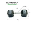 thumbnail image 2 of RainforestBasics Rubber Encased Hex Dumbbell Hand Weight, 2 of 3