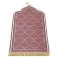 thumbnail image 1 of Elegant Prayer Rug Non Slip Worship Carpet Prayer Mat Area Rug Doormat Floor Mat rose Red, 1 of 9