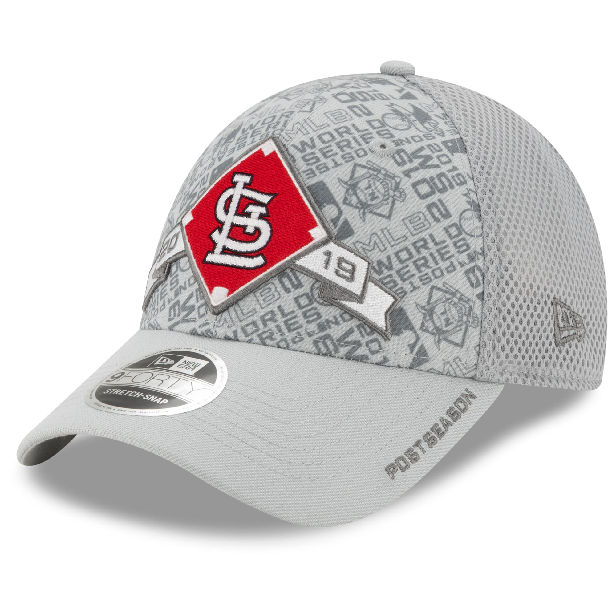 St. Louis Cardinals New Era 2019 Division Series Winner Locker Room 9FORTY Adjustable Hat - Gray ...