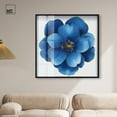 thumbnail image 3 of Blue Brilliance I Shadowbox Print Floral Wall Decor by Art Remedy, Black Frame, 40 x 40, 3 of 7