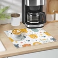 thumbnail image 5 of Dish Drying Mat Microfiber Kitchen Dish Pad Counter Absorbent Drainer Rack 12"x18" Lion Cat Bear Face, 5 of 6