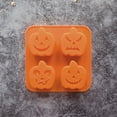 thumbnail image 6 of Halloween Pumpkin Shaped Silicone Cake Mold 4 Cavity Non Stick Baking Pan For Seasonal Treats And DIY Decorations Perfect For Halloween Baking Candy Making And Party Desserts, 6 of 10