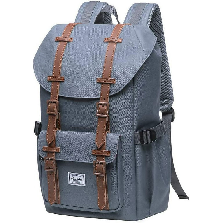 KAUKKO Laptop Outdoor Backpack, Traveling Rucksack Fits 15.6 Inch  Laptop(5-7-Grey[2PC])