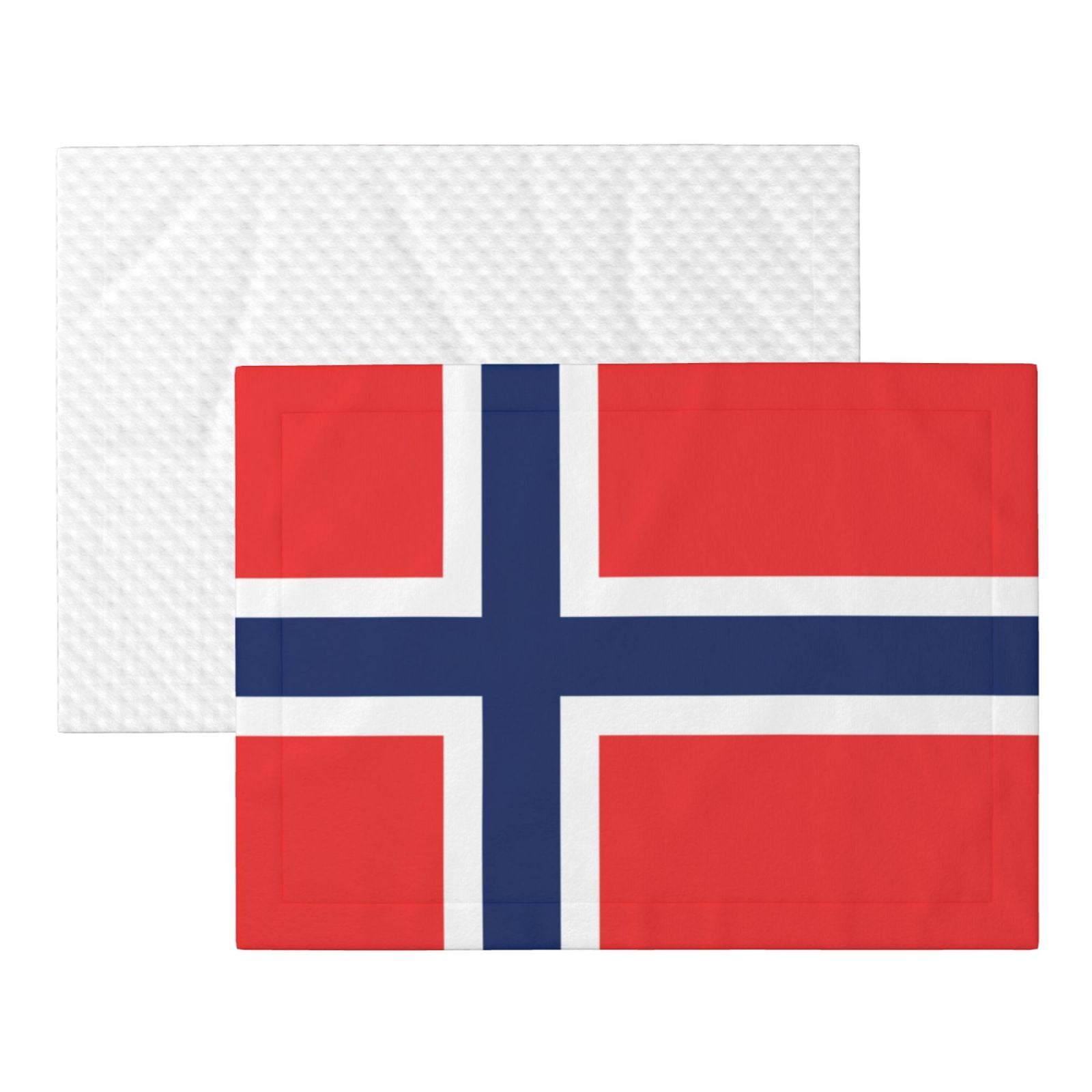 Flannel Throw Dog Blanket Norway Flag Soft Warm Print Pet Blankets for Small Dog Cat Puppy