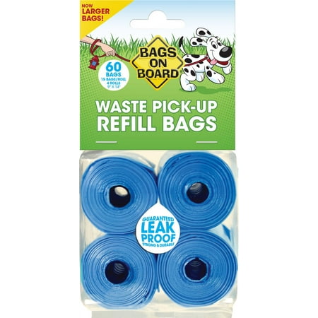 UPC: 0632039102006 | Bags on Board Dog Waste Bag Refills  9×12 in  60 bags