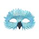 thumbnail image 2 of Máscara de Halloween, accesorios decorativos, máscara de plumas para ojos para festivales, juegos de rol. Azul, 2 of 9