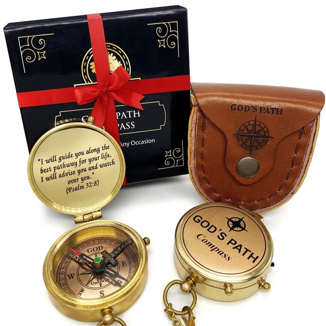 Regalo religioso Compass OakiWay God's Path para hombres y adolescentes