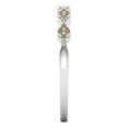 thumbnail image 4 of 0.1 ct Brilliant Round Cut Synthetic Yellow Moissanite 14k White Gold Stackable Band SZ 6.75, 4 of 6