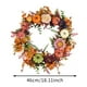 thumbnail image 3 of Corona de otoño con calabazas y peonías | Corona artificial de cosecha para la puerta principal | Decoración de temporada para Acción de Gracias y Halloween para el hogar y la casa de campo, 3 of 7