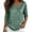 *Green, variant on ClodeEU Women's Round Neck 3/4 Sleeve Sequin Blouse ,Casual Loose Fit Tee Top Black,Women's Plus L