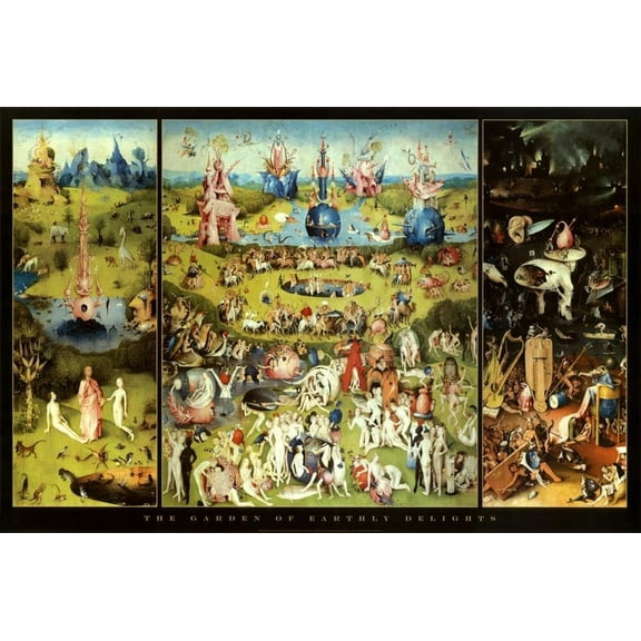 Hieronymus Bosch Garden of Earthly Delights Art Print Poster Art Poster Print by Hieronymus Bosch