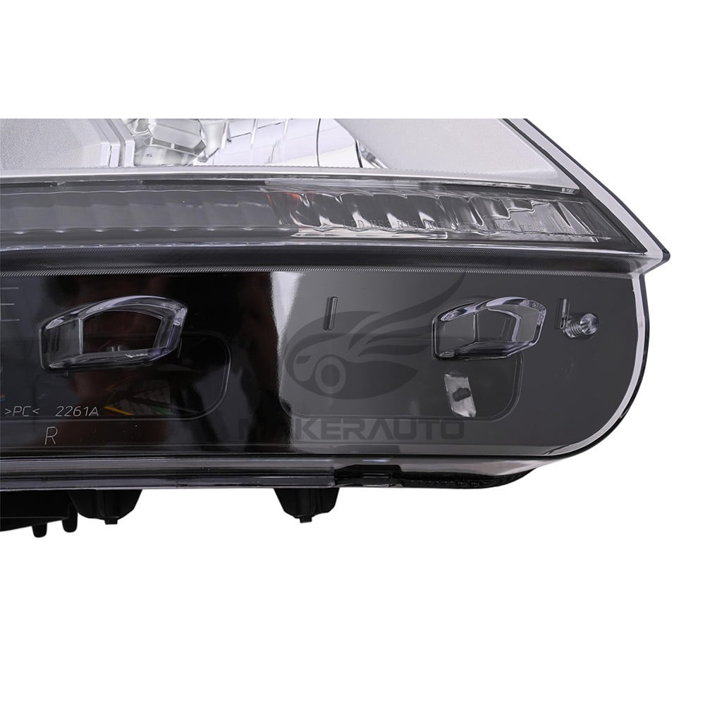 Halogen Headlight Right for 2016-2019 Ford Explorer Limited/XLT Chrome w/LED DRL
