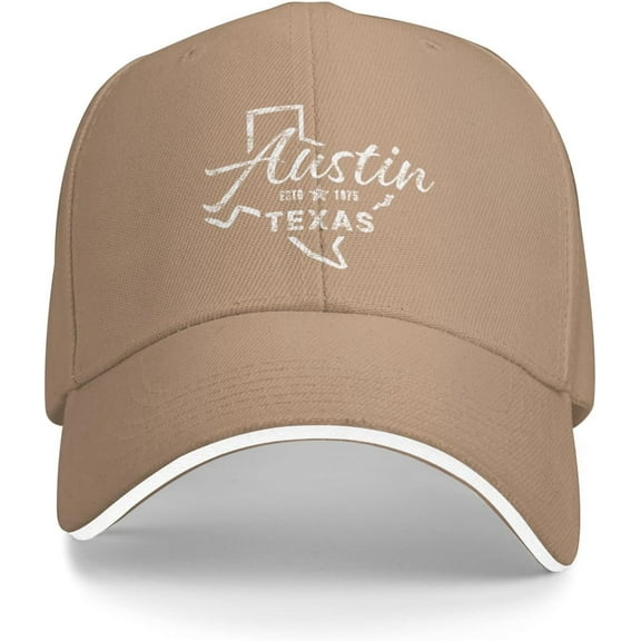 Vintage Austin Texas Gifts Gifts for Women Men Washed Plain Baseball Cap Retro Adjustable Dad Hats Gift for Men/Women