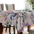 thumbnail image 4 of Yayeee Tablecloths for Rectangular Tables 60 x 60 inch Party Table Cover, Purple Floral Pattern, 4 of 6