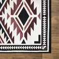 thumbnail image 4 of Abani Molana Collection Southwestern Black Red Machine Washable Area Rug, 6' x 9', 4 of 6