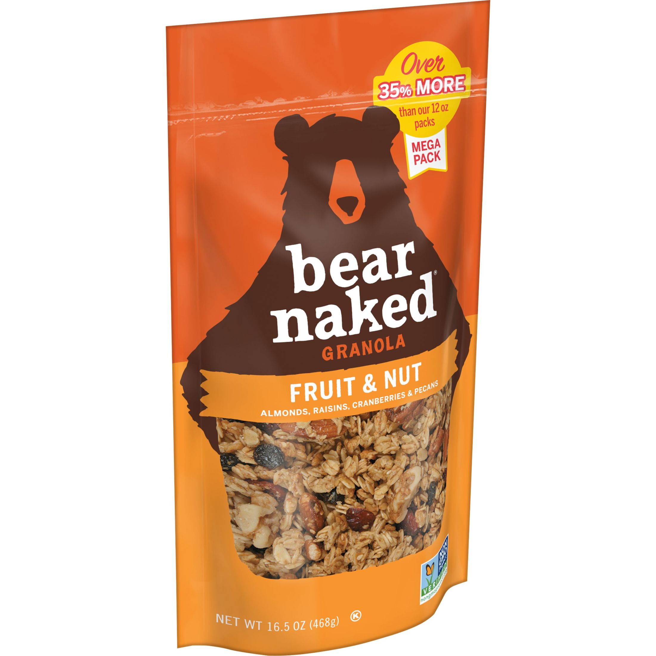Bear Naked Granola Cereal, Fruit and Nut, 16.5 Oz, Bag