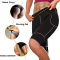 thumbnail image 4 of Body Shaping Sweat Shorts, Elastic Woman Compression Shorts Side Pocket  for Slimming, 4 of 8