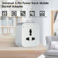 thumbnail image 3 of Universal 3-Pin Track Sockets Power Track Socket Outlet Versatile Electric Mobile Track Socket Power Track Adapter, 3 of 7