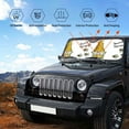 thumbnail image 6 of Disketp Windshield Sun Shade, Car Sun Shade For Front Window Gnome Sweet Honey Sunshades Sun Visor Protector Blocks Uv Rays Foldable, 6 of 9