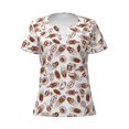 thumbnail image 3 of Naloa Rugby Style Print T-Shirts Short Sleeve V Neck Tees for Women Fashion Tops Trendy Lightweight Soft Casual Summer Outfits Clothes, 3 of 5