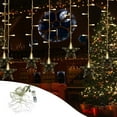 thumbnail image 2 of Aihimol Christmas Christmas Tree Curtain Light Home Party Decoration Lights 16 Christmas Tree 80Mini LED 11.5ft Light String Lights for Holiday Decor, 2 of 7