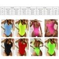 thumbnail image 4 of Soidarity Mono de mujer, traje de baño para niñas, verano, baño de sol, natación, poliéster, sin espalda, sin mangas, ropa de baño para mujer Traje de baño Negro S Soidarity OD022125-07, 4 of 6