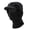 Black, variant on Thicken Knit Ushanka Neck Gaiter Furry Lining Thicken Neck Warmer Knit Scarf for Cold Weather Insulated Hat