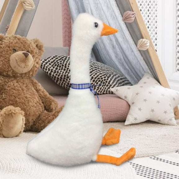Vaveren Lovely Goose Stuffed Animal Gifts Comfortable Lovely Plush Decoration for Kids 80cm
