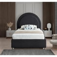 thumbnail image 4 of Meridian Furniture Milo Black Fabric Twin Bed, 4 of 8