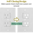 Bates Self Closing Outlet Covers, 2 Pack, Sliding Outlet Covers