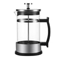 thumbnail image 1 of Double-Layer Stainless Steel Coffee Can Multi Function Coffee Pot Press Tea Kettle Manual Coffee Infuser for Home (600ml), 1 of 9