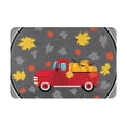 thumbnail image 2 of Goofa 16"x24" Inches Red Pickup Truck With Pumpkins Doormats for Outdoor Entrance - Non-Slip Welcome Mat, Heavy Duty Door Mats Outdoor, Spring Doormat, 2 of 9