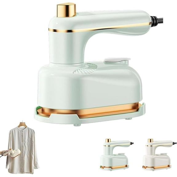 Sakerplus Steam Iron, Saker Portable Steamer for Clothes, 2-In-1 Steamer and Iron, Continuous Steam & Dry Ironing, Compact Lightweight Design with 30ml Water Tank for Home & Travel Use