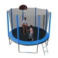 thumbnail image 6 of SkyBound 10ft Outdoor Recreational Trampoline for Kids and Adults with Enclosuure Net, Blue, 6 of 8