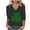 #4-Black, variant on Patlollav Shamrock Pullover Womens Casual St Patrick's Day V-Neck Seven Sleeve Tops S-5XL