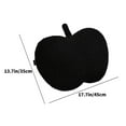 thumbnail image 3 of Edgergery Christmas Apple Pillow,Soft Black Apple Shaped Pillow,Cute Soft Bunny Room Decorative Throw Pillow,Apple Stuffed Cushion for Couch Bed Kid Girls Women Xmas,Christmas Clearance, 3 of 5
