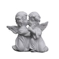 thumbnail image 4 of Escultura de resina con forma de corazón de niña, joyería de ángel de hadas de flores blancas puras, decoración pequeña de escritorio para niña linda, 4 of 5
