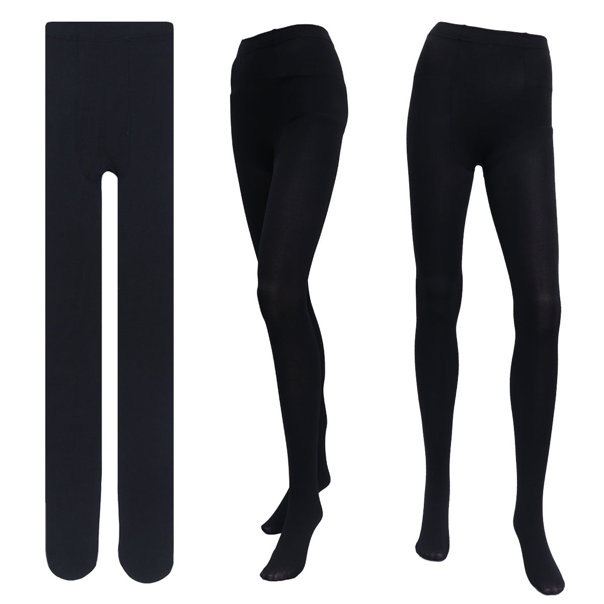 Women's Thick Warm Leggings Autumn-Winter Elastic Slim Pants Thermal  Stretch Leggings Pants (Skin Color, Pantyhose) 