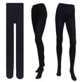 thumbnail image 3 of Mutmorningal Women's Thick Warm Leggings Autumn-Winter Elastic Thermal Stretch Leggings Pants (Black, Pantyhose), 3 of 6