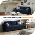 thumbnail image 6 of BLAZANT 89" Sofa Couch, 3 Seater Sofa with Suppleness Armrests, Corduroy Fabric Deep Seat Sofa with Upholstered Cushion& Backrests, Modern Comfy Couch for Living Room Apartment Office, 6 of 11