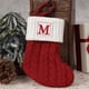 thumbnail image 2 of Medias Navideñas Personalizadas con Letras Del Alfabeto, de Punto Rojo Suave de 18 Cm y Letras Blancas | Decoración Navideña Personalizada para La Familia, Chimenea, Escalera, Fiesta, Regalo, 2 of 2
