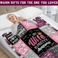 thumbnail image 3 of Wife Gifts Blanket, Wedding Anniversary Romantic Gifts for Wife, Wife Birthday Gifts from Husband, Presents for Wife, to My Wife Gifts, Mothers Day Wife Gift, Cozy Throw Blanket 60" x 50", 3 of 5
