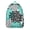 Greenish-blue-5, variant on Funny Llama Face Print Laptop Backpack for Students, Spacious and Waterproof School Bag with Cute Cartoon Design