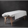 thumbnail image 4 of Linge de Lit Spa TC-200 Coton-Poly Percale Drap de Massage 50"x100 Pouces Blanc 4/Pack, 4 of 5